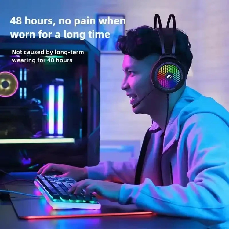 هدفون و هدست گیمینگ مدل E21 RGB